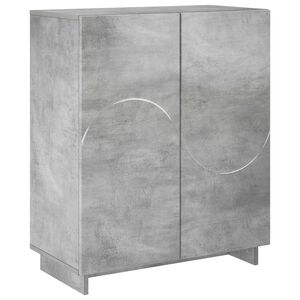 vidaXL Schoenenkast 73 x 38 x 87,5 cm Bewerkt hout Betongrijs