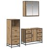 vidaXL Badkamermeubelset met lade 3 pcs Artisan Eiken Bewerkt hout
