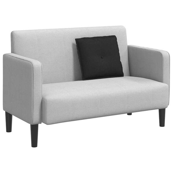 vidaXL Rugkussen Zwart 50 x 19 x 45 cm Stof