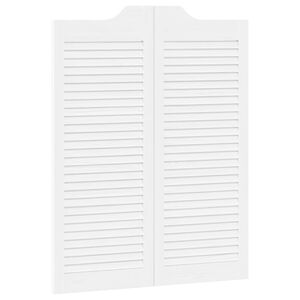 vidaXL Schuifdeuren 100 x 40 cm Massief grenenhout Wit