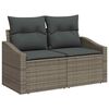 vidaXL Tuin Sofa Set 8 pcs Grijs poly rattan