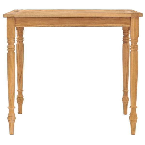 vidaXL 5-delige Tuinset met kussens massief teakhout