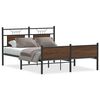 vidaXL Bedframe zonder matras bewerkt hout bruin eikenkleur 150x200 cm