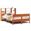 vidaXL Bed met boekenkast zonder matras grenenhout wasbruin 160x200 cm