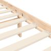 vidaXL Bedframe met hoofdbord massief hout