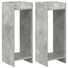 vidaXL Plantenstandaard 2 st Beton Grijs 30 x 30 x 80 cm