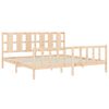 vidaXL Bedframe met hoofdbord massief hout 180x200 cm