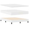 vidaXL Boxspringbed met matras Wit 140 x 200 cm Kunstleer