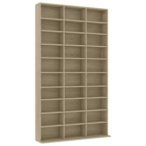 vidaXL Cd-kast 102x23x177,5 cm bewerkt hout sonoma eikenkleurig