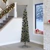 vidaXL Kunstkerstboom met 300 LED Groen 240 cm PVC en Plastic en Staal