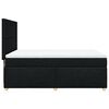 vidaXL Boxspring met matras stof zwart 140x190 cm