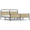 vidaXL Bedframe zonder matras metaal sonoma eikenkleurig 183x213 cm