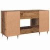 vidaXL Bureau met plank Oud hout 140 x 50 x 75 cm Bewerkt hout
