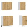 vidaXL 7-delige Keukenkastenset Kalmar bewerkt hout artisanaal eiken