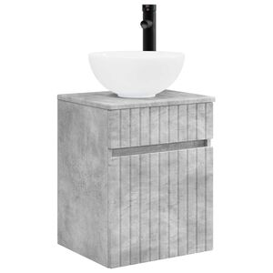 vidaXL Wandgemonteerde wastafelmeubel Betongrijs 39 x 41 x 64,5 cm