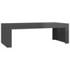 vidaXL Salontafel 110x50x35 cm bewerkt hout hoogglans grijs