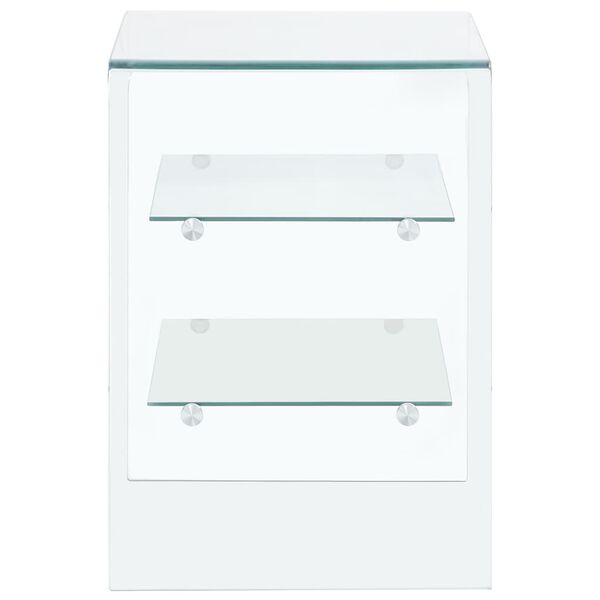 vidaXL Salontafel 50x40x56 cm gehard glas