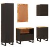 vidaXL Badkamer Sets met lade met plank Naturel Massief Mango Hout