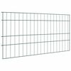 vidaXL Vijverhekken Set 5 st 100 x 50 cm Staal Groen