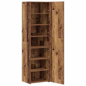 vidaXL Hoge kast Oudhout 50 x 42,5 x 185 cm