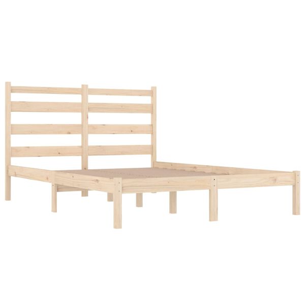 vidaXL Bedframe massief grenenhout 140x190 cm