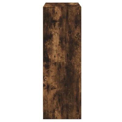 vidaXL Hoge kast met deuren 68x37x109 cm bewerkt hout gerookt eiken