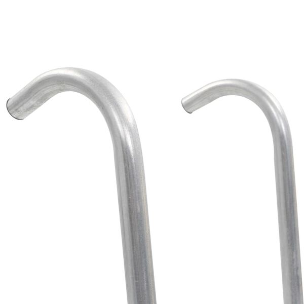 vidaXL Trampolineladder met 2 sporten 72 cm staal zilverkleurig (geschikt voor 65 cm hoogte)