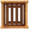 vidaXL Plantenbak met voering 31x31x50 cm massief acaciahout