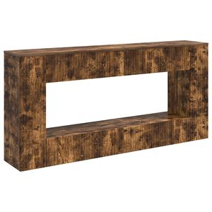 vidaXL Wandtafel Gerookte Eik 155 x 29 x 74 cm Geconstrueerd hout