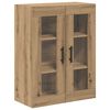 vidaXL Hoge kast met lade 2 pcs Artisan Eiken Bewerkt hout