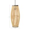 vidaXL Hanglamp ovaal 40 W E27 21x50 cm wilgen