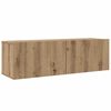 vidaXL Tv-meubelset Wandgemonteerd 5 pcs Artisan Eiken Bewerkt hout
