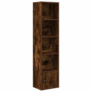 vidaXL Boekenkast 31x24x127 cm bewerkt hout gerookt eikenkleurig