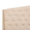 vidaXL Bedframe stof crème 100x200 cm
