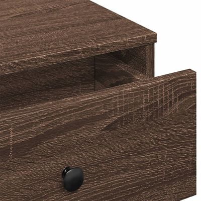 vidaXL Salontafel 60x45x31 cm bewerkt hout bruin eikenkleurig