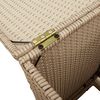 vidaXL Afdekkast voor propaangasfles 40x40x60 cm Poly Rattan beige