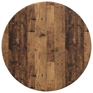 vidaXL Tafelblad &Oslash; 40 x 1,5 cm Rond Bewerkt hout Oud hout
