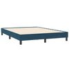 vidaXL Boxspring zonder matras fluweel donkerblauw 140x210 cm