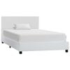 vidaXL Bedframe kunstleer wit 100x200 cm