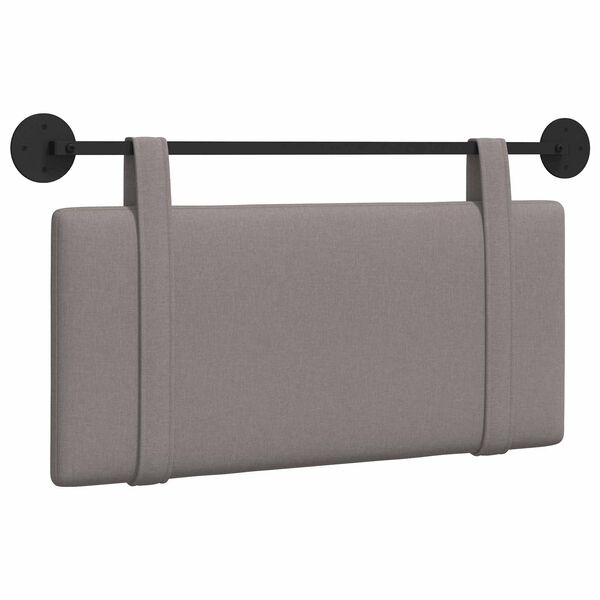 vidaXL Hangend Hoofdeinde Wandgemonteerd Taupe 90 x 55 x 5 cm Stof