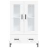 vidaXL Hoge kast 69,5x31x115 cm bewerkt hout wit