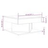 vidaXL Salontafel 57x57x30 cm bewerkt hout grijs sonoma eikenkleurig