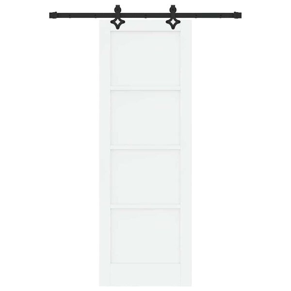 vidaXL Schuifdeur Set Anders ORKDAL Wit en zwart 73.5 x 211 cm