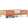 vidaXL Bedframe zonder matras massief grenenhout wasbruin 80x200 cm