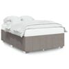 vidaXL Bedframe zonder matras stof taupe 140x200 cm