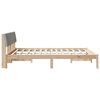 vidaXL Bedframe Bruin en lichtgrijs 160 x 200 cm Massief grenenhout