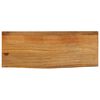 vidaXL Tafelblad met natuurlijke rand 80x30x2,5 cm massief mangohout