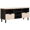 vidaXL TV-kast Witte Was Afwerking 100 x 33 x 46 cm Massief Mango Hout