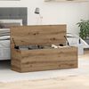 vidaXL Opslagdoos Artisan Eiken 102 x 35 x 35 cm Bewerkt hout