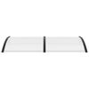 vidaXL Deurluifel 200x75 cm PC zwart en transparant